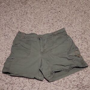 Green Cargo Shorts